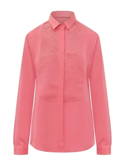 Shirt with Pleated Panel