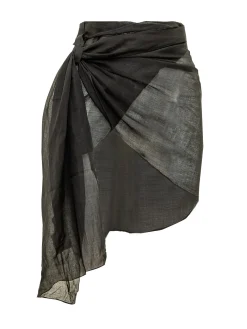 Short Draped Sarong Skirt