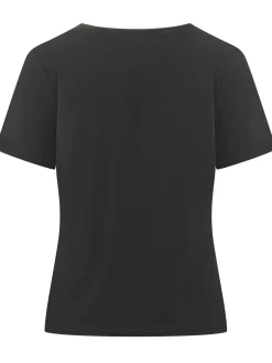 Short Sleeve Crew Neck Sweater with Braided Detail