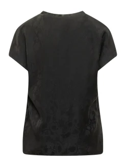 Short Sleeve Floral Pattern Blouse