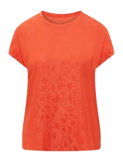 Short Sleeve Floral Pattern Blouse