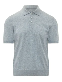 Short Sleeve Knit Polo