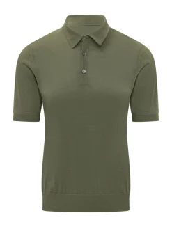 Short Sleeve Polo Shirt with Buttons