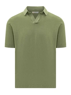 Short Sleeve Polo Shirt with Collar