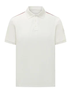 Short Sleeve Polo Shirt with Contrast Shoulder Detail