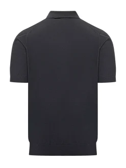 Short-Sleeve Polo Sweater
