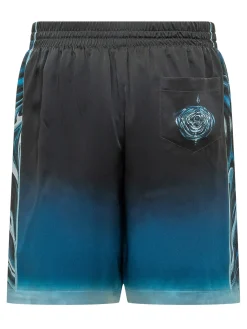 Shorts with Drawstring and Graphic Print