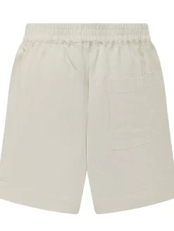 Shorts with Elasticated Waist and Drawstring