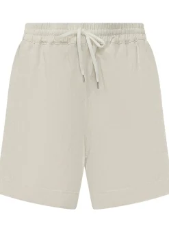 Shorts with Elasticated Waist and Drawstring
