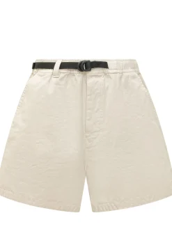 Shorts with Elastic Waist and Integrated Belt