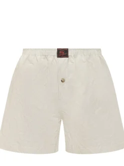 Shorts with Elastic Waist and Button