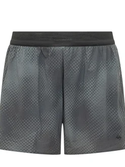 Shorts with Elastic Waistband and Graphic Pattern