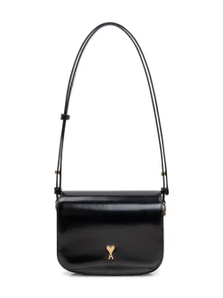 Shoulder Bag with Flap and Heart Logo Paris Paris