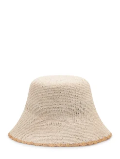 Sierra Woven Straw Bucket Hat