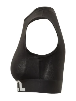 Sleeveless Cropped Top with Graphic Band