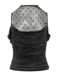 Sleeveless Draped Top