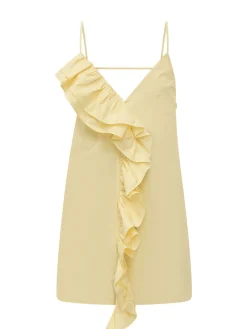 Sleeveless Dress with Floral Embellishments