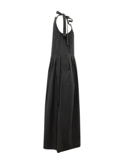 Sleeveless Jumpsuit with Straps and Wide Leg