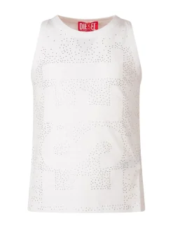 Sleeveless Top with Embellishments