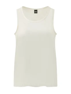 Sleeveless Top with Wide Neckline