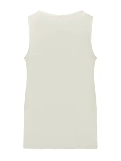 Sleeveless Top with Wide Neckline
