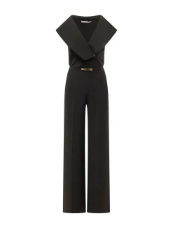 Sleeveless wide leg jumpsuit