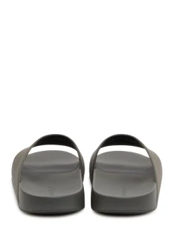 Slide Sandals with Logo Patch
