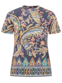 Slim Fit Paisley Print T-Shirt