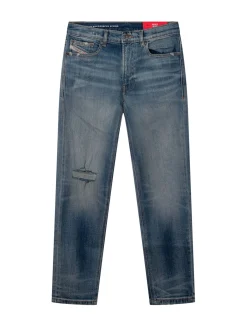 Slim Jeans with Distressed Details