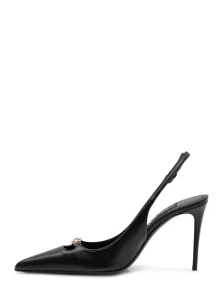 Slingback Nappa Seta with High Heel and Pointed Toe