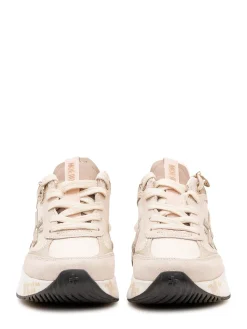 Sneakers with Laces and Side Logo