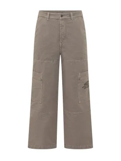 Straight Leg Cargo Pants with Patch Pockets