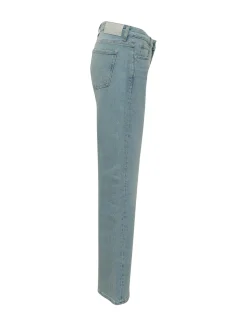 Straight Leg Jeans with Five Pockets