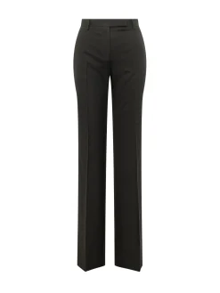 Straight Leg Trousers with Crease