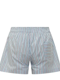Striped Boxer Shorts with Elastic Waist