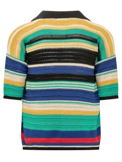 Striped Knitted Polo
