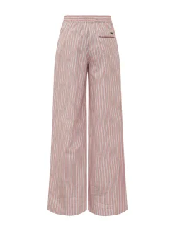 Striped Pants with Elastic Waist
