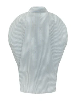 Striped Poplin Blouse