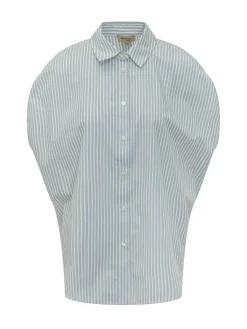 Striped Poplin Blouse