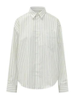 Striped Shirt with Chest Pocket