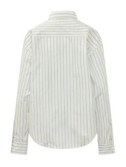 Striped Shirt with Chest Pocket