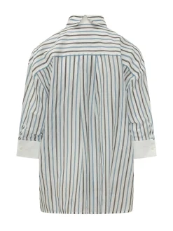 Striped Shirt with Chest Pocket