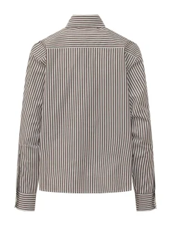 Striped Shirt with Embellished Embroidery