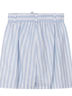 Striped Shorts with Elastic Waist