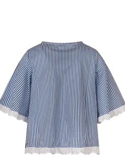 Striped top and shorts set