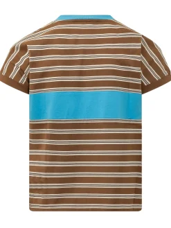 Striped T-shirt with Logo