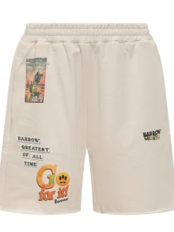 Sweat Shorts with Graphic Print