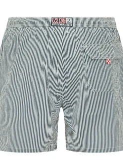 Swim Short a Righe con Coulisse