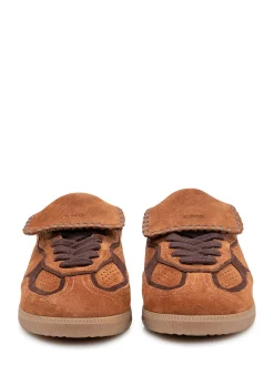 TB304 Sneakers with Laces and Suede Inserts