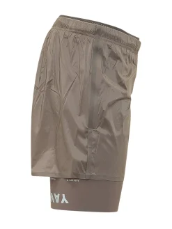 Technical Shorts with Elastic Waistband and Pocket